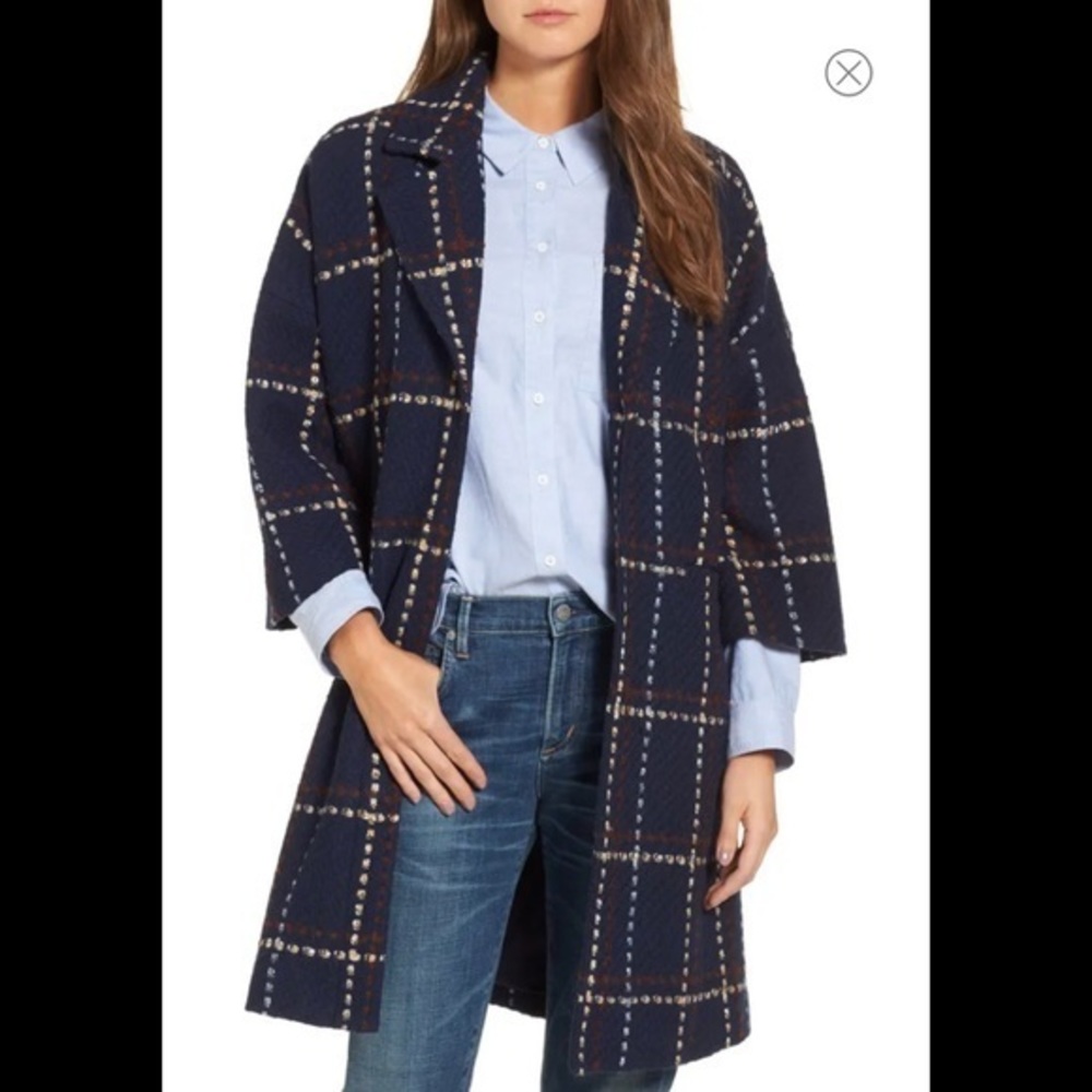 Halogen | Plaid Topper Coat~ (S/M)